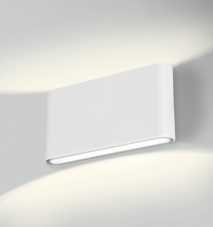 APPLIQUE LED FORMA BIDIREZ. BIANCO - 12W - 3000K - 820 Lm - IP54 - Color Box