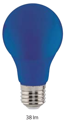 SPECTRA 3W BLUE E27 175-250V LED COLOR BULB