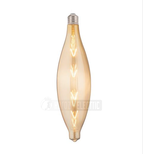 ELLIPTIC 8W AMBER E27 220-240V LED FLMN