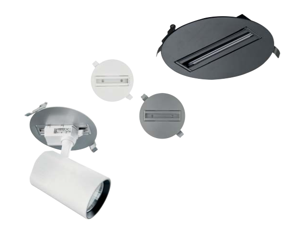 RECESSED MONOPOINT WHITE 220-240V RECESSED MONOPOINT TRACK