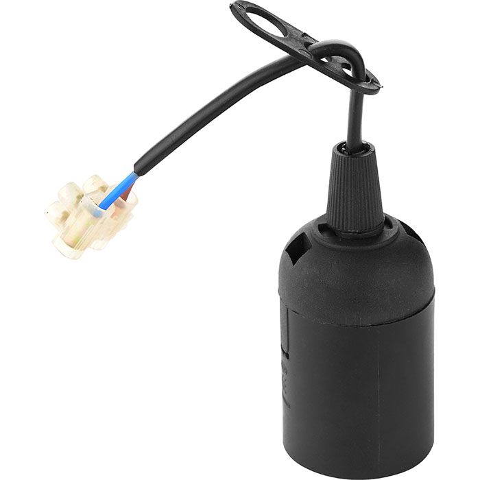 Lamp Holder/Starter E27 BLK PNDNT LMP HLDR WTH TERMNL BLK