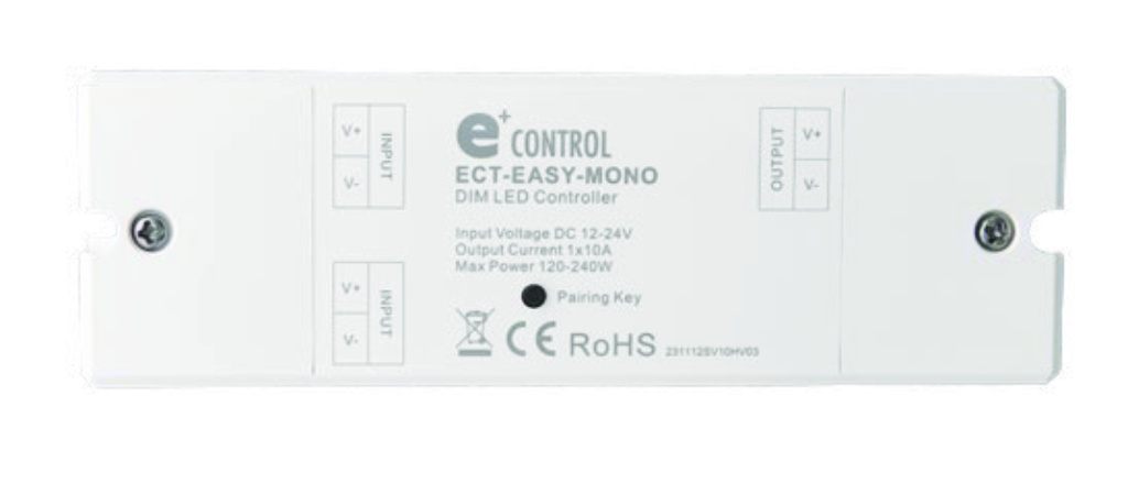 Receiver EASY MONO RF 1x(120-240)W 12-24VDC 1X10A