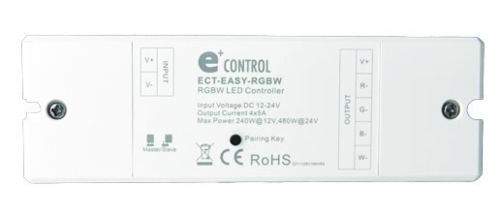 RECEIVER EASY RGBW RF 4x(60-120)W 12-24VDC 4x5A