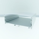 OUT012-A - Perfil Alumínio Saliente 2mt Anod. Cinzento