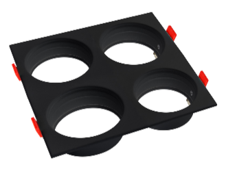 RECESSED-SQ4 BLACK MODUL DOWNLIGHT FITT