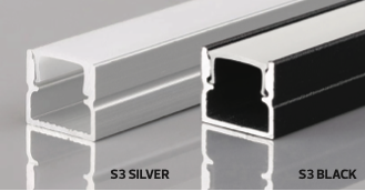 PROFILE-S3 - SURFACE TYPE SILVER ALU. PROFILE/2M