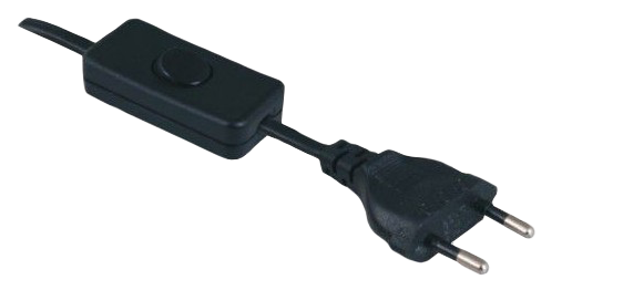 Extensão 200cm c/interruptor PRETO