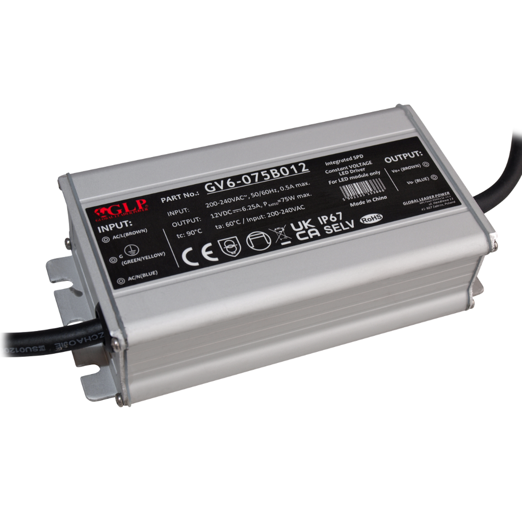 Fonte al. GV6-075B012 12V 6.25A 75W