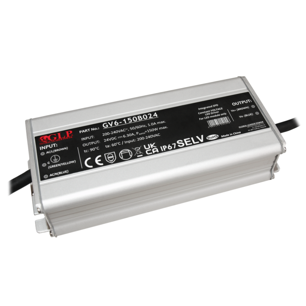 Fonte Al. GV6-150B012 12V 12.5A 150W IP67 5Y