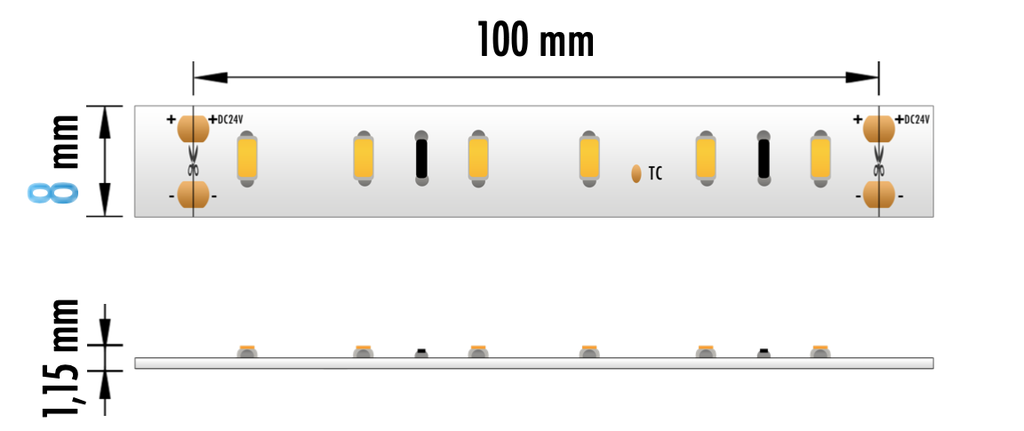 FITA LED EPRO 4.8W 24V 4000K IP20 5M