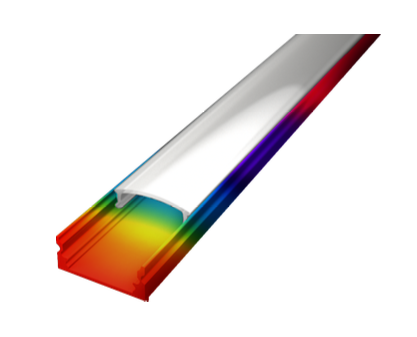 OUT001-RAL - Protruding Aluminum Profile 2mt RAL