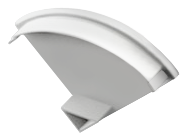 END-COR002-BR-R - Tampa Perfil COR002 Branca Round