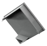 END-COR002-CI-C  - Tampa Perfil COR002 Cinzento Corner