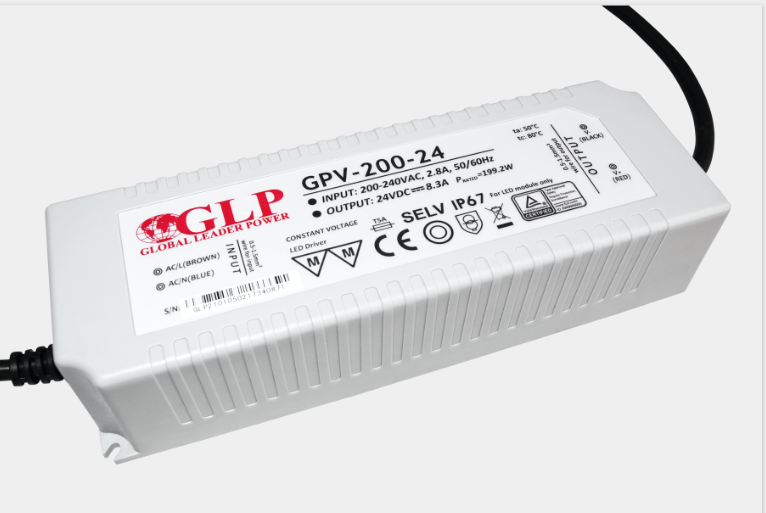 Fonte Al. GPV-200-24 24V 8.3A 200W IP67 5Y