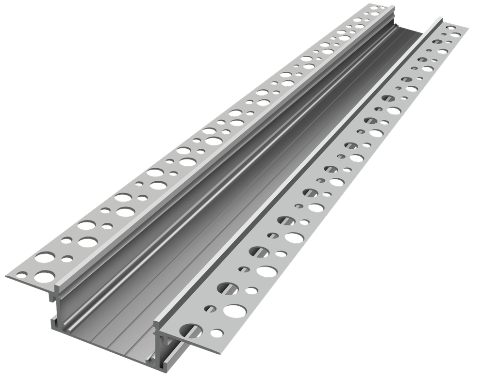 PRO002-A - Perfil Alumínio Projeto 2M Anod. Cinzento