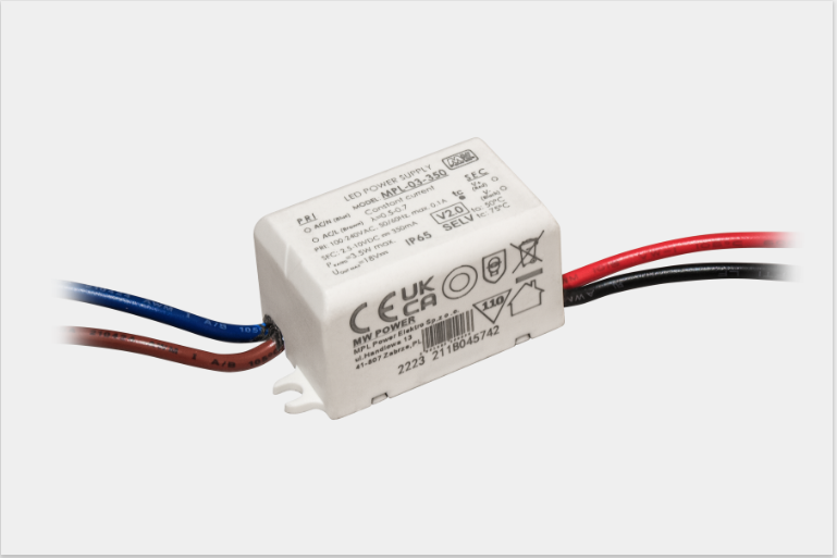 Fonte Al. MPL-03-350 0.5V~10V 350mA 3W IP20 3Y