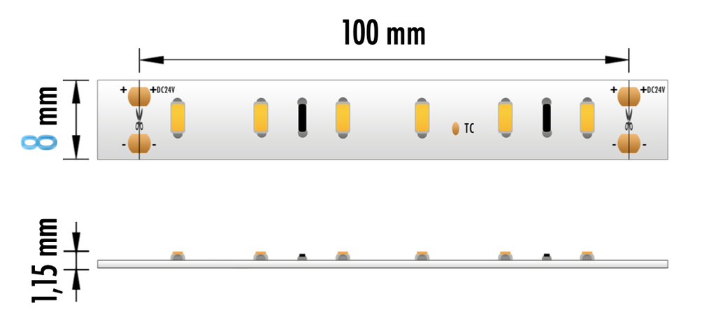 FITA LED EPRO 14.4W 24V 6500K IP20 5M