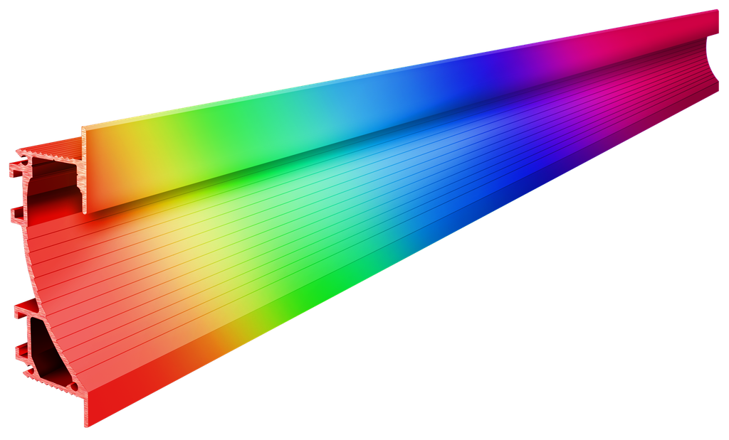 PRO003-RAL - Perfil Alumínio Projeto 2M RAL