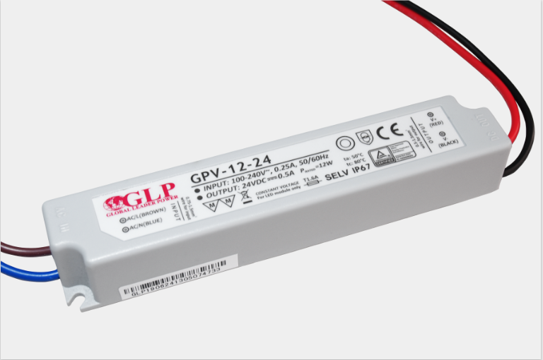 Fonte Al. GPV-12-24 24V 0.5A 12W IP67 5Y