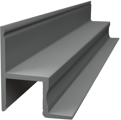 PRO004-A - Perfil Alumínio Projeto 2M Anod. Cinzento