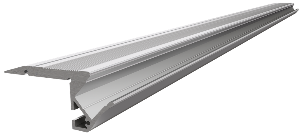 PRO005-A - Perfil Alumínio Projeto 2M Anod. Cinzento