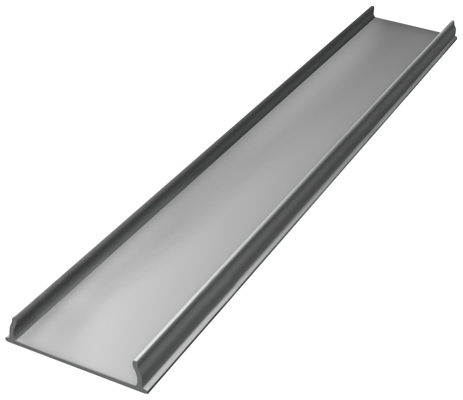 OUT011-A - Perfil Alumínio Saliente Maleável 2M Anod. Cinzento
