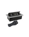Caixa de tomada KOMBIBOX Preto 2xShucko+2xUSB 1,5m