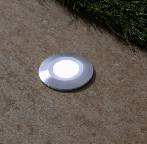 CALPESTABILE LED PAVI INCAS. diam. 32mm 1W- 3000K- 120 Lm- IP65- Color Box