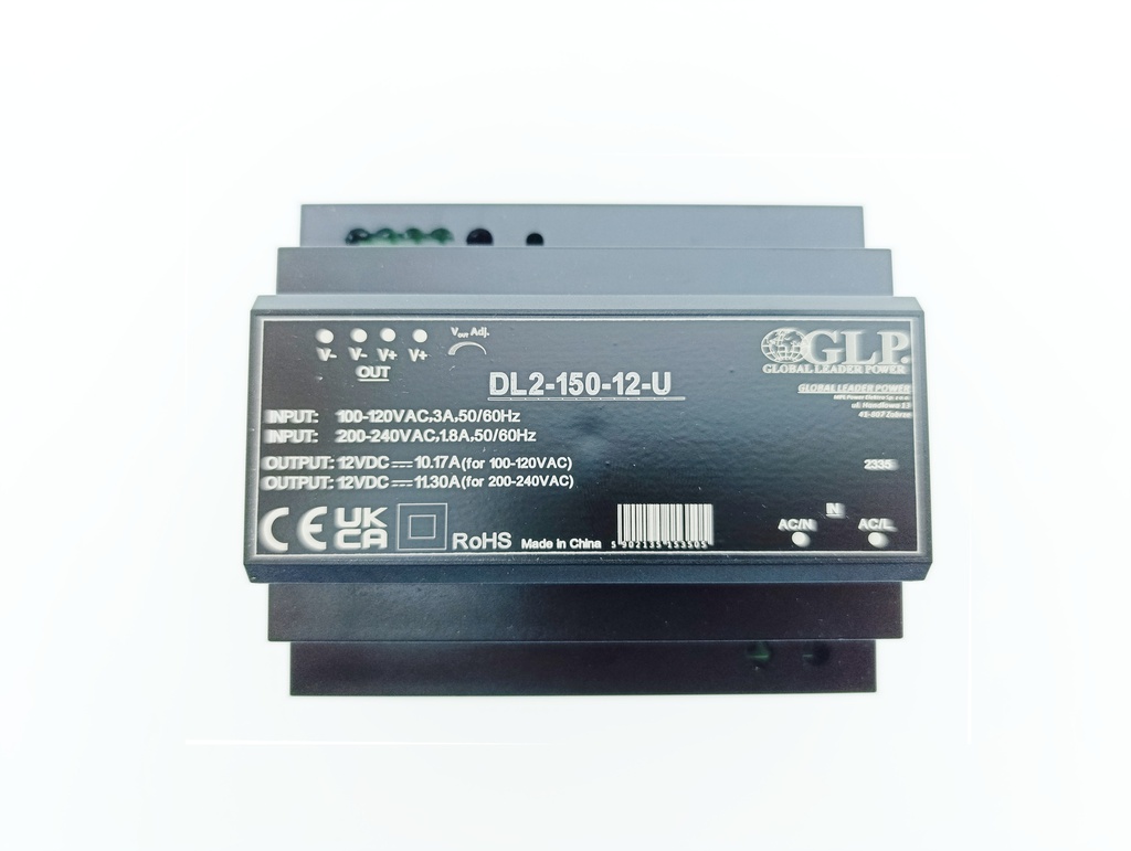 POWER SOURCE DL2-150-12-U 12V 11.3A 135,6W IP20 2Y