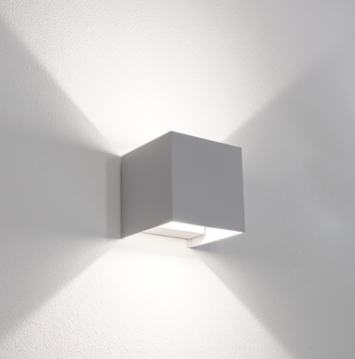 [UDSGR-1010] APPLIQUE LED UPDOWN QUADRATO GRIGIO - 10W - 3000K-4000K-5500K - 800 Lm - IP65 - Color Box