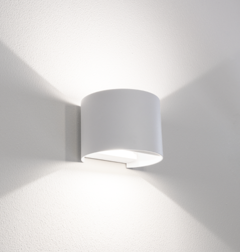 [UDRBI-1010] APPLIQUE LED UPDOWN TONDO BIANCO - 10W - 3000K-4000K-5500K - 800 Lm - IP65 - Color Box