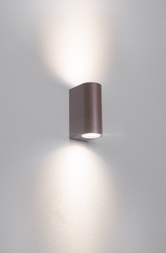 [AXO-2GU10C] APPLIQUE LED AXO BIDIREZ. CORTEN - GU10 - IP44 - Color Box