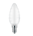 FILAM. LED INCANTO SATEN TORTIG. - 4W - E14 - 3000K - 470 Lm - IP20 - Color Box