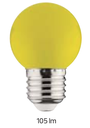 RAINBOW 1W YELLOW E27 220-240V LED COLOR BULB