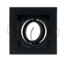 [8680985592930] PETUNYA-1 FULL BLACK MR16 DOWNLIGHT FITTING 