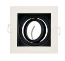 PETUNYA-1 BLACK WHITE MR16 DOWNLIGHT FITTING 