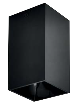 [8683684205613] SALSA-SQ/L GU10 BLACK SQ 220-240V SURFACE LIGHTING