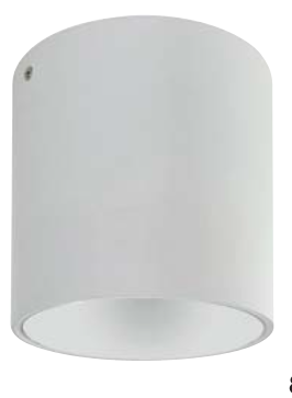 [8683684205606] SALSA-XL GU10 WHITE RN 220-240V SURFACE LIGHTING