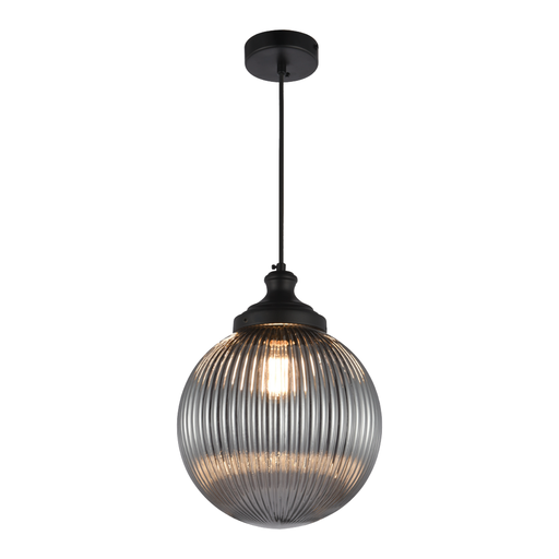 [8680985576916] GLOBAL TITANIUM E27 GLASS PENDANT LAMP