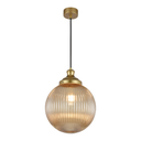 GLOBAL AMBER E27 GLASS PENDANT LAMP