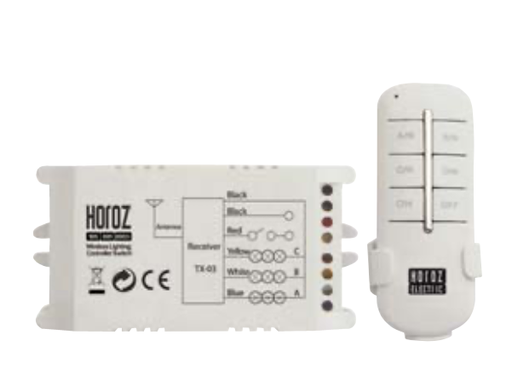 [8680985530314] CONTROLLER-3 - Controlador RF -> AC 3 canais