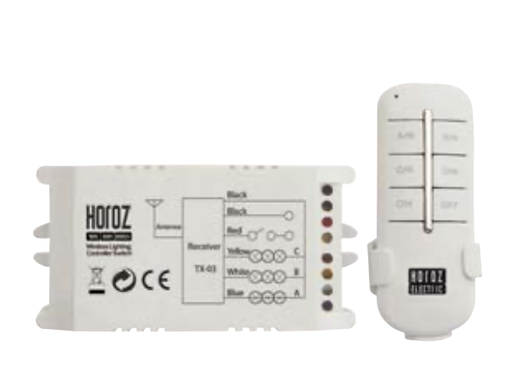 [8680985530314] CONTROLLER-3 SW 3 CH 180-250V WIRELESS LIGHT CNTRL