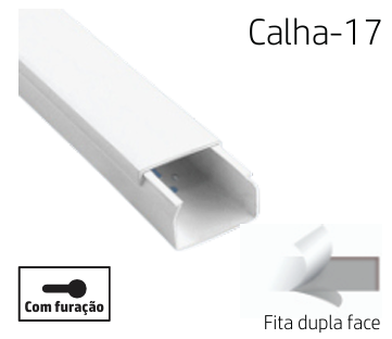 [8699430129058] 25X16 CABLE TRUNKING CANALEX ADH 2M (GOULLOTE)