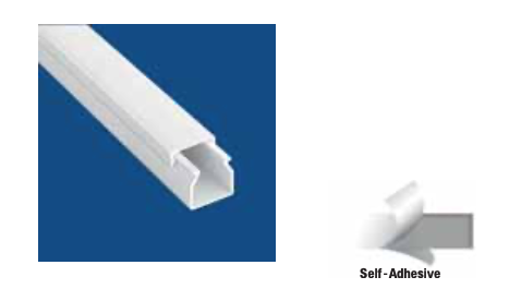 [8699430129065] 25X25 CABLE TRUNKING CANALEX ADH 2M BRANCO (GOULLOTE)
