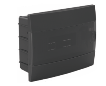 [8699490907573] Quadro dist. 12 embutir - quadro de distribuição 12 módulos embutir preto IP40