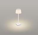 LAMP. DA TAVOLO MARGÒ RICAR. BIANCO 4W - 3000K - 200 Lm - Dimm. - IP54 