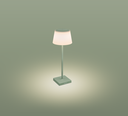 LAMP. DA TAVOLO MARGÒ RICAR. VERDE SALVIA 4W - 3000K - 200 Lm - Dimm. - IP54 