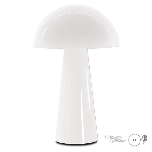 [COBIG-152527] LAMP. DA TAVOLO COCO RICAR. BASE PG BIANCA 1.50W - 2700K - 100 Lm - Dimm. - IP44 