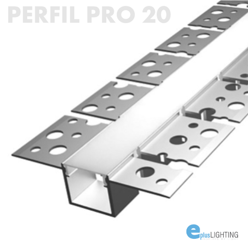 [PRO020-A] PRO020-A - Perfil Alumínio Projeto Flexível 2M Anod. Cinzento