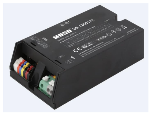 [U6-120D172] Fonte de Al. 0.7-1.05A 75-172Vdc 120W Programável NFC DALI2